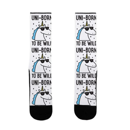 Uni-born To Be Wild Socks