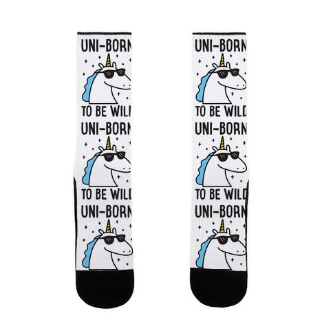 Uni-born To Be Wild Socks