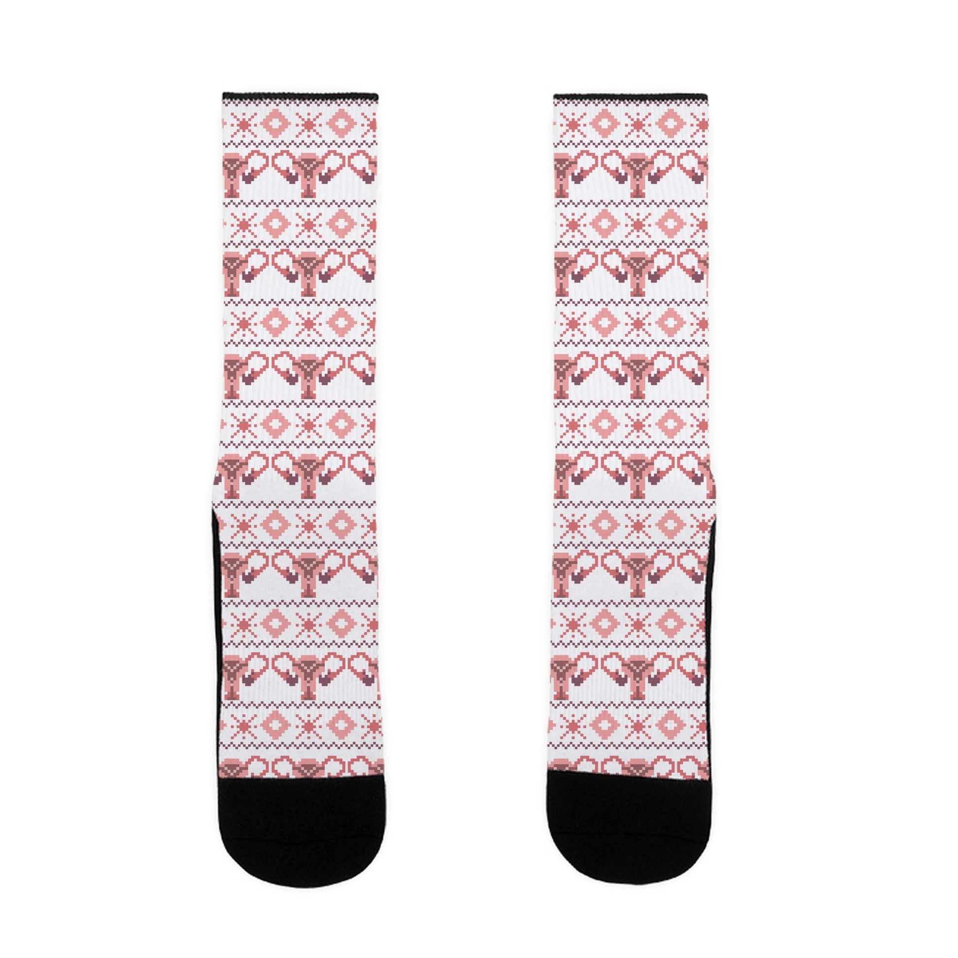 Uterus Sweater Pattern Socks