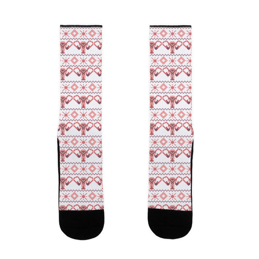 Uterus Sweater Pattern Socks