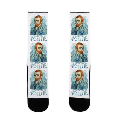 Van Gogh Selfie Socks
