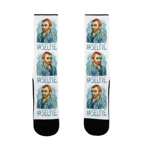 Van Gogh Selfie Socks