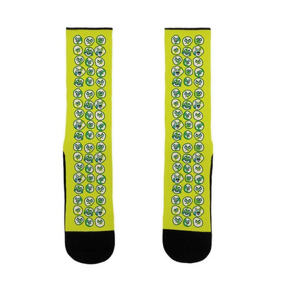 Wasabi Peas Pattern Socks