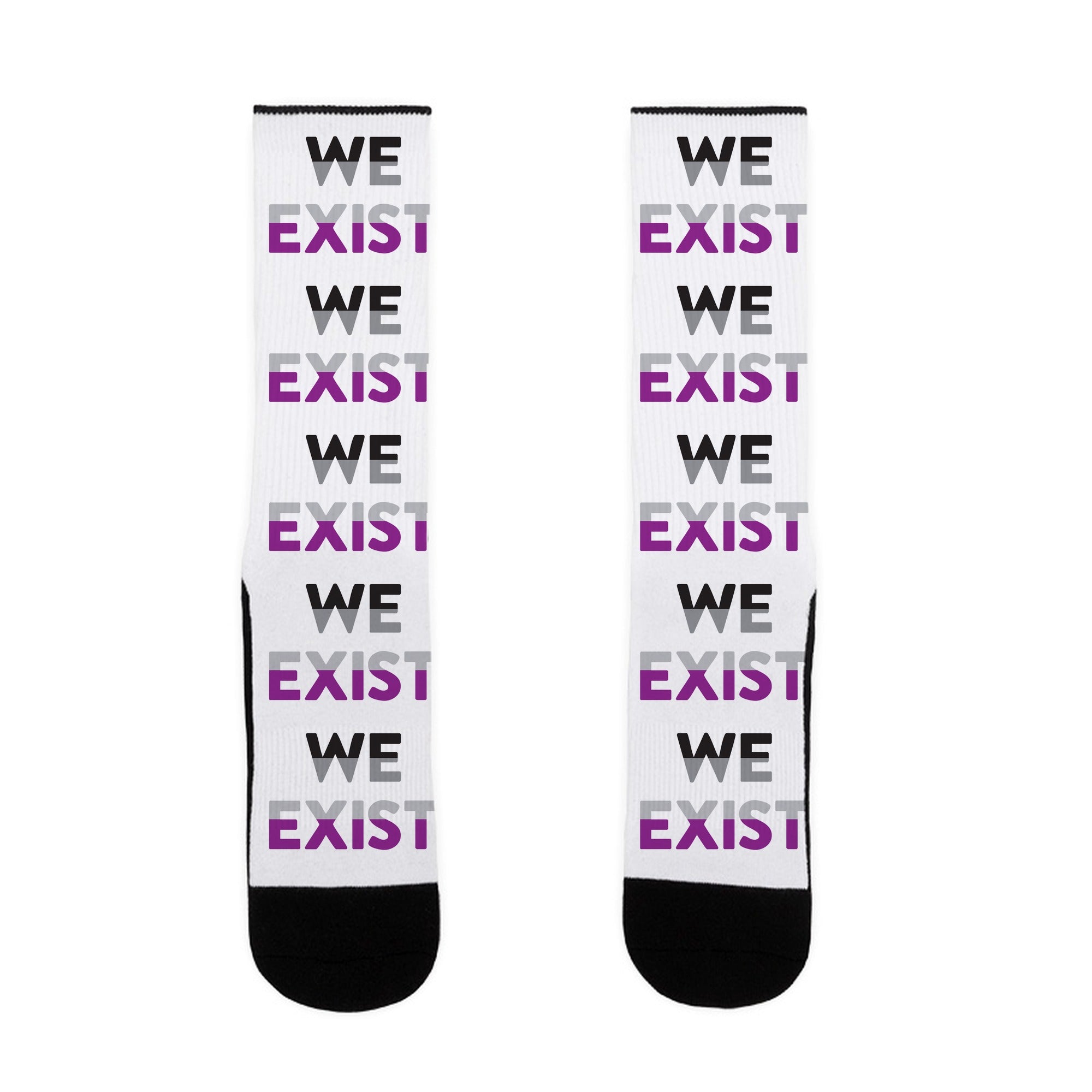 We Exist Asexual Socks