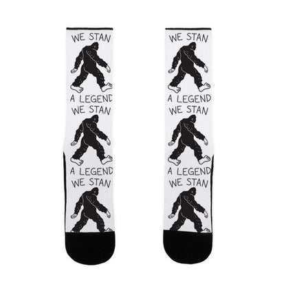 We Stan A Legend Bigfoot Socks