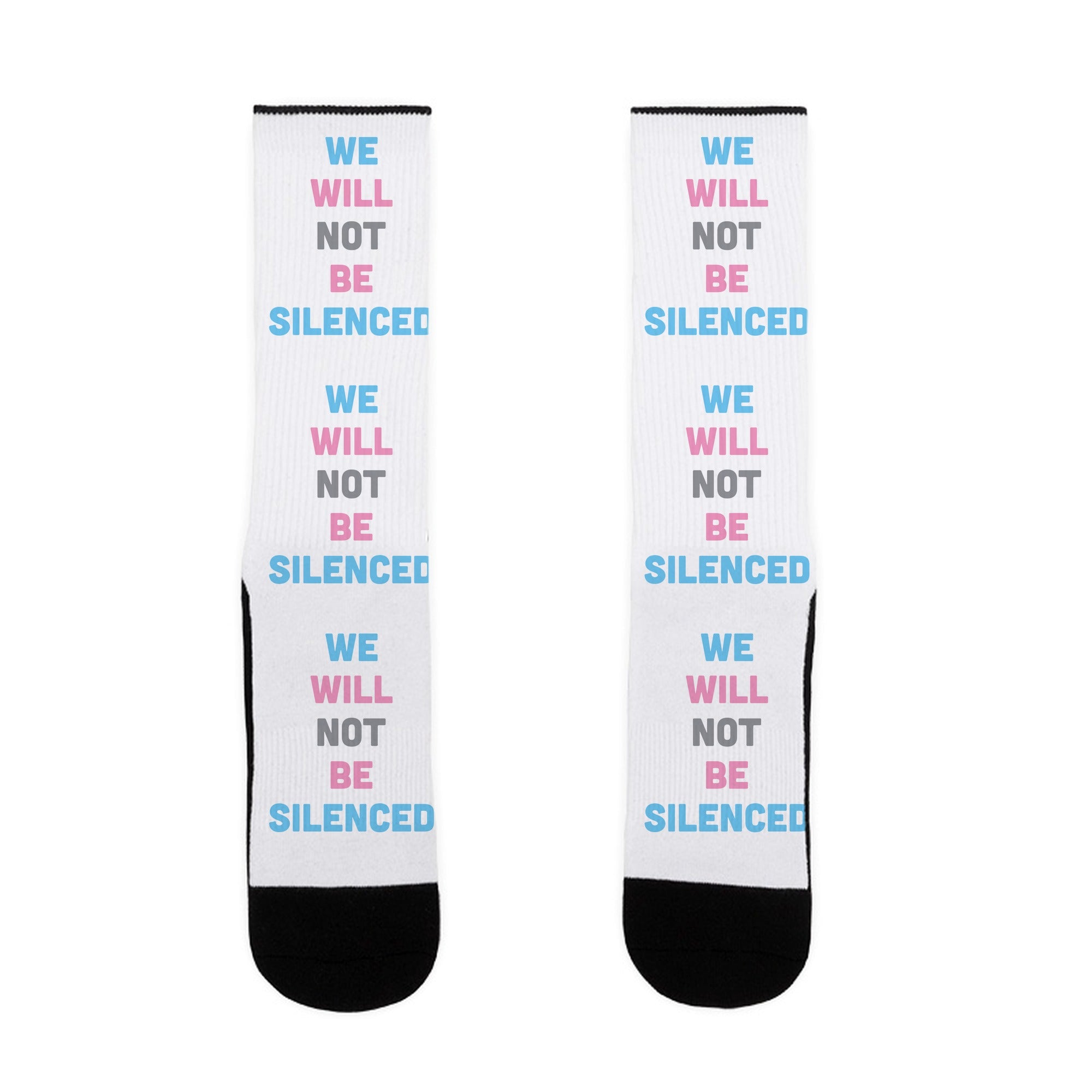 We Will Not Be Silenced Socks