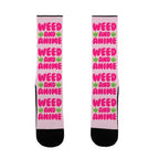 Weed And Anime  Socks