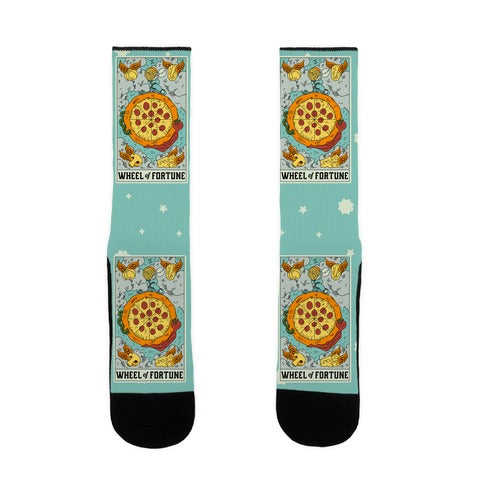 Wheel Of Fortune Pizza Socks