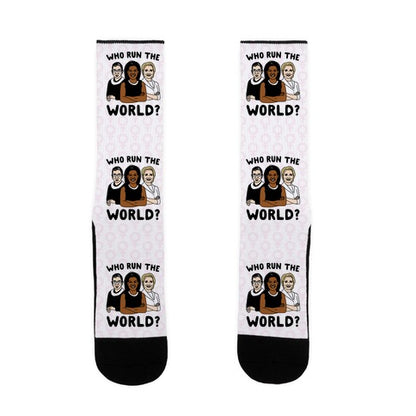 Who Run The World Parody Socks