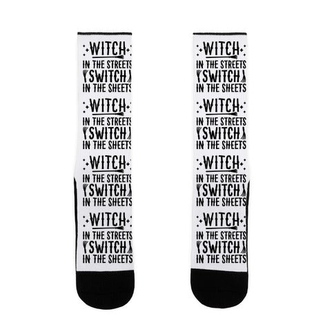 Witch In The Streets Switch In The Sheets Socks