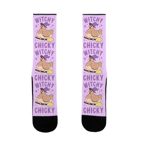Witchy Chicky Socks