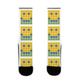 Wordle Pixel Smile Socks