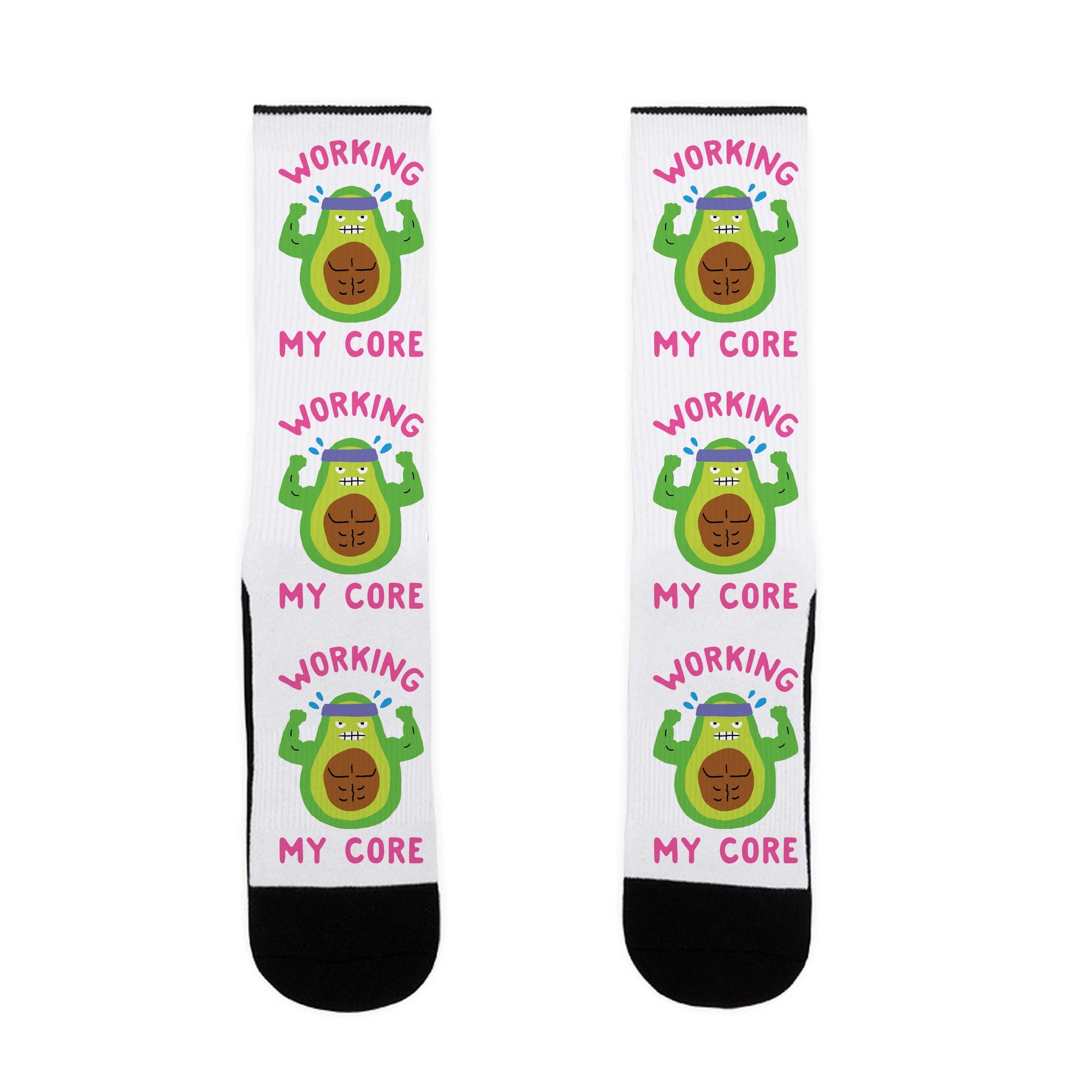 Working My Core Socks