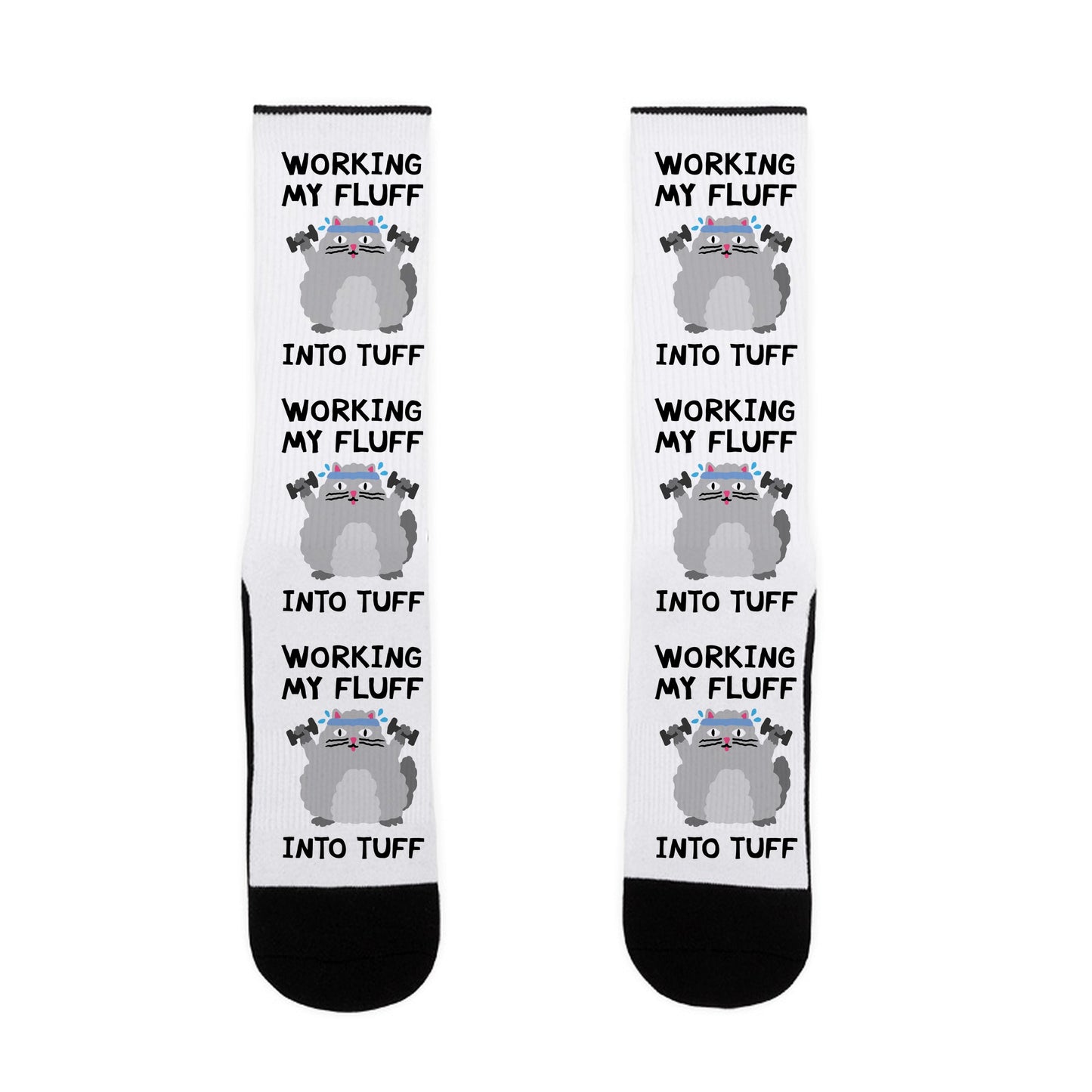 Working My Fluff Into Tuff Cat Socks