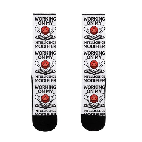 Working On My Intelligence Modifier Socks