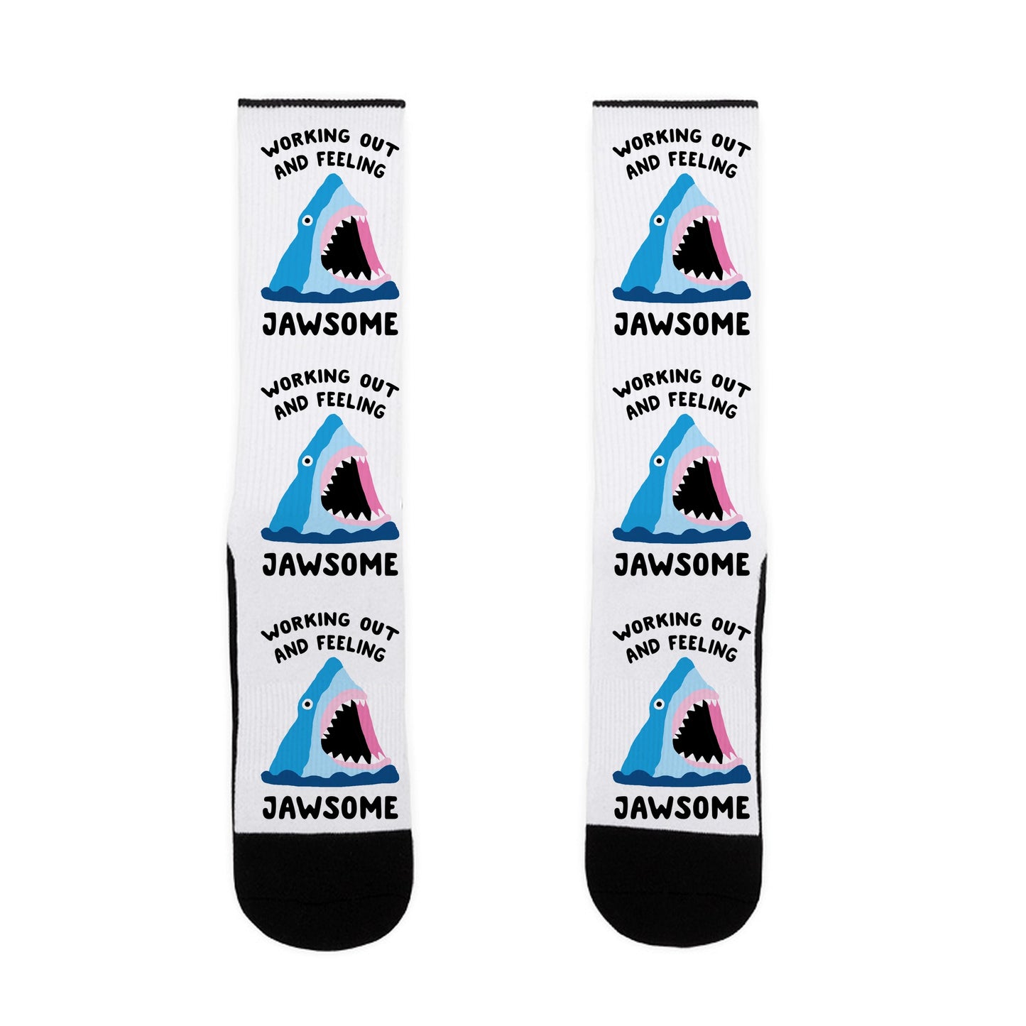 Working Out And Feeling Jawsome Socks