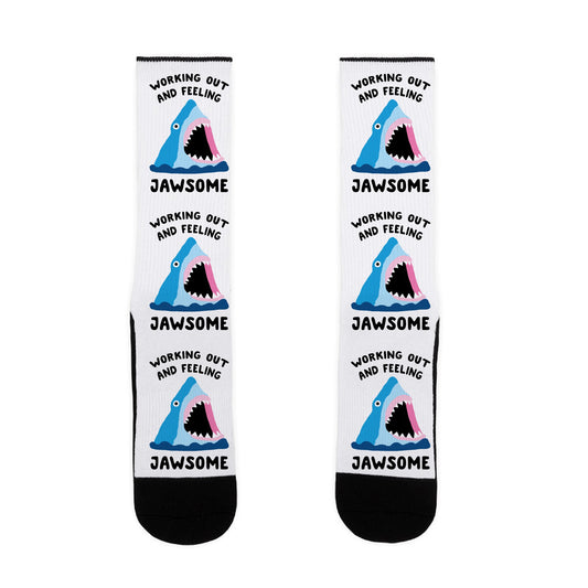 Working Out And Feeling Jawsome Socks