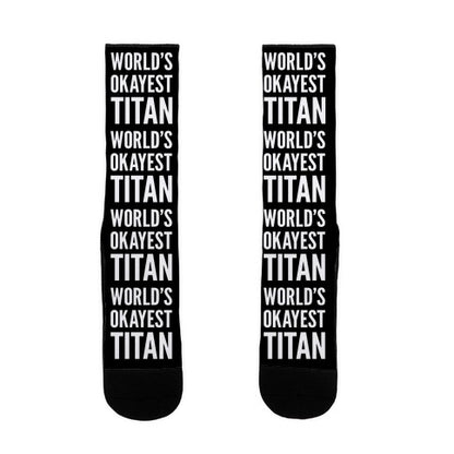 World's Okayest Titan Socks