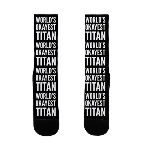 World's Okayest Titan Socks