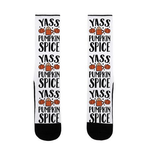 Yass Pumpkin Spice Socks