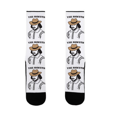 Yee Haweth Cowboy Shakespeare Socks