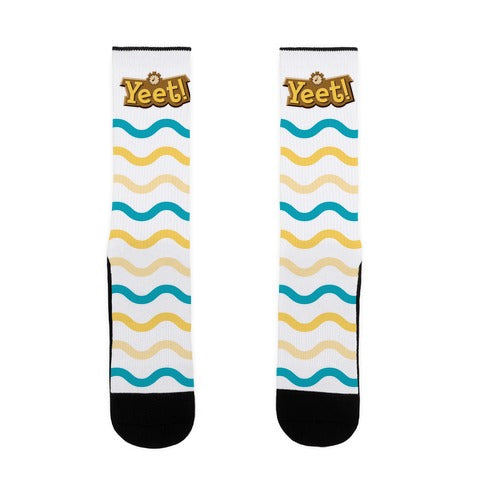 Yeet! Animal Crossing Parody Socks