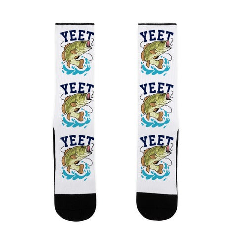 Yeet Bass Fishing Socks