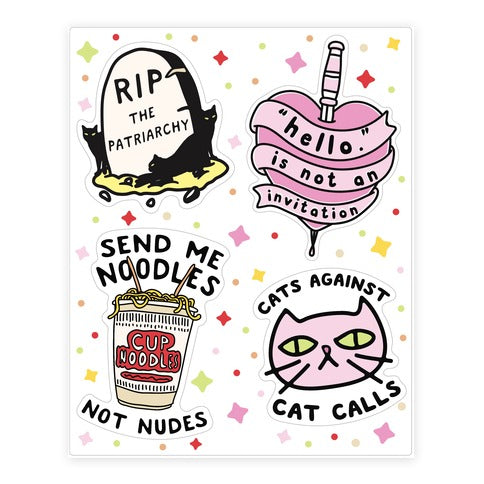 Feminist Doodle  Sticker Sheet
