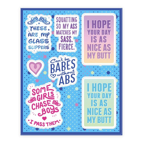 Fitness  Sticker Sheet