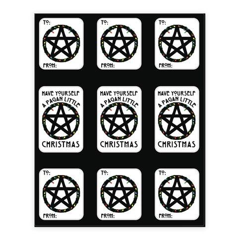 Have Yourself A Pagan Little Christmas Parody Sticker Sheet