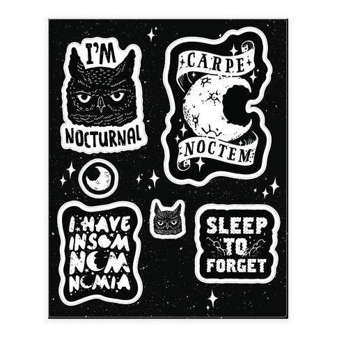 Insomniac Sticker Sheet