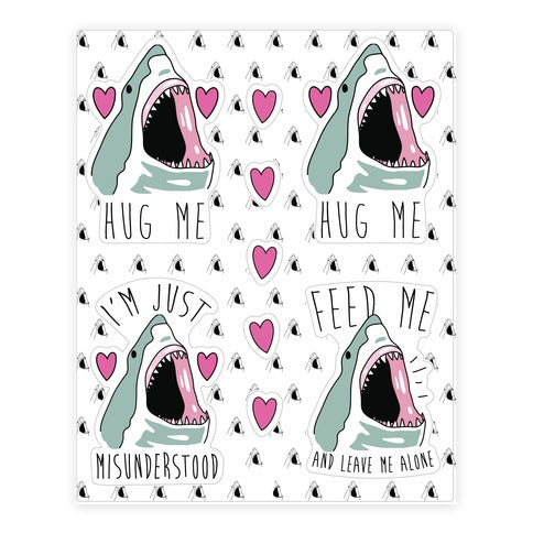 Needy Shark  Sticker Sheet