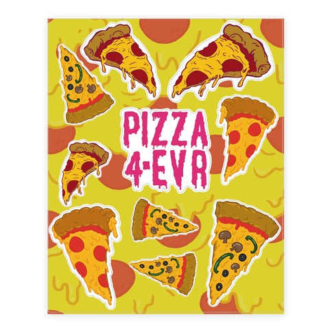 Pizza  Sticker Sheet