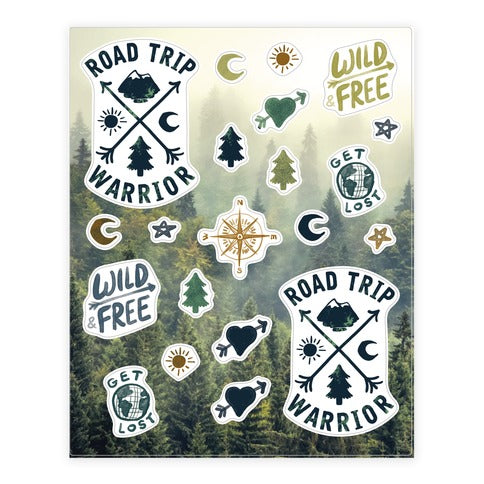 Road Trip Warrior  Sticker Sheet
