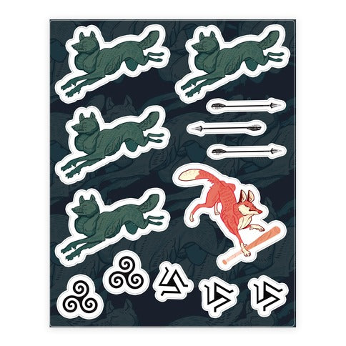 The Boy Who Runs With Wolves (Teen Wolf) Sticker Sheet