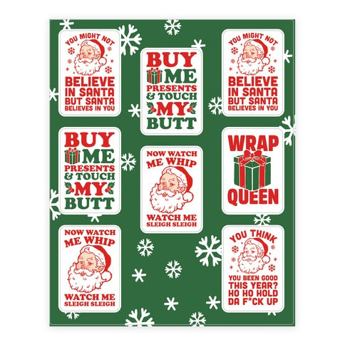 Trendy Christmas  Sticker Sheet