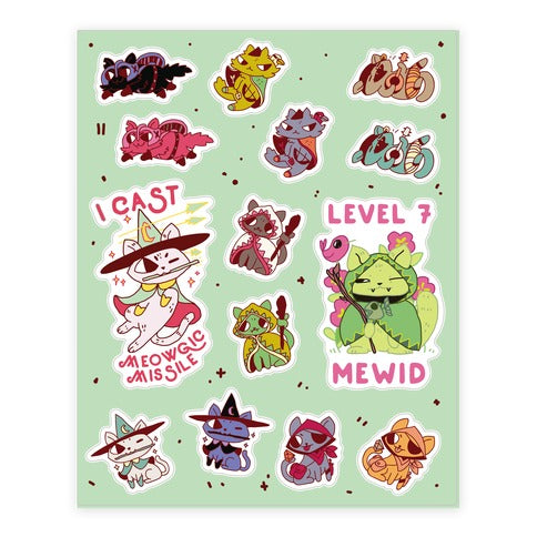 Warrior Cats  Sticker Sheet
