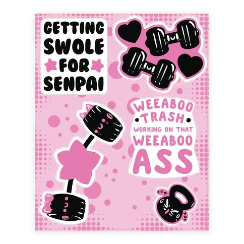 Weeaboo Workout  Sticker Sheet