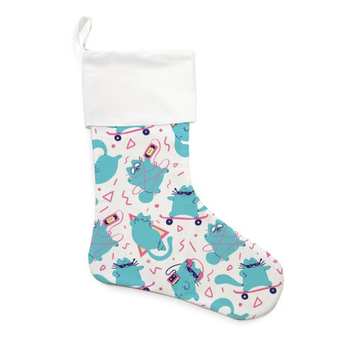 90's Cats Pattern Stocking