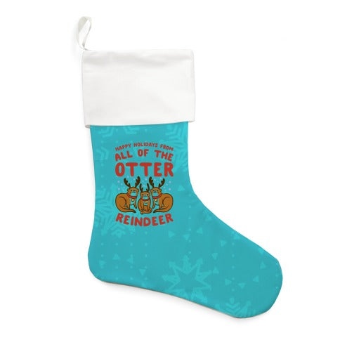 All of The Otter Reindeer Stocking