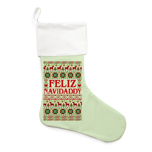 Feliz Navidaddy Sweater Pattern Stocking