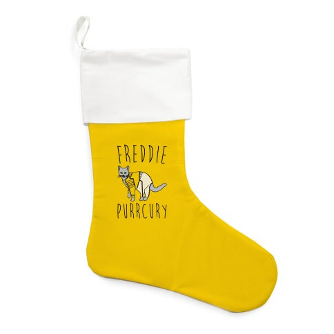 Freddie Purrcury Cat Parody Stocking