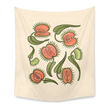 Venus Flytrap Vulvas Tapestry