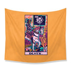 Pixelated Death Tarot Card Tapestry