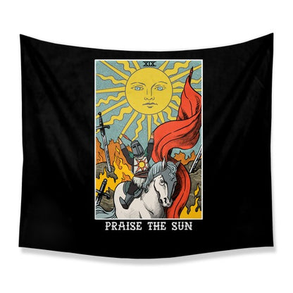 Praise The Sun Tarot Card Tapestry