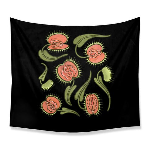 Venus Flytrap Vulvas Tapestry