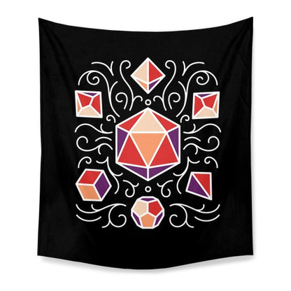 DnD Dice Set Pattern Tapestry