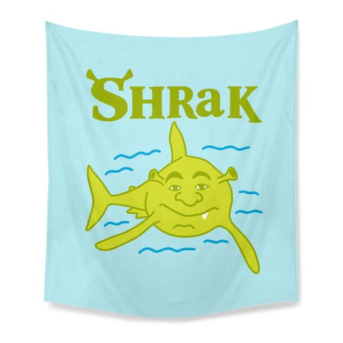 Shrak Shrek The Shark Tapestry