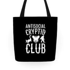 Antisocial Cryptid Club Tote Bag