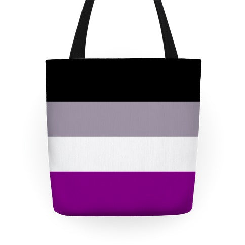 Asexual Pride Flag Tote Bag